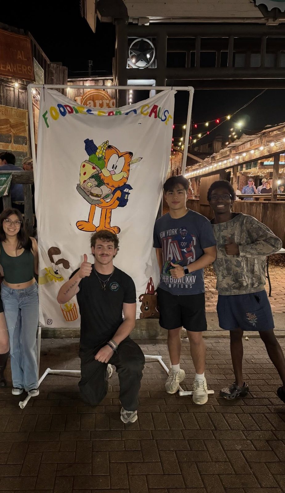 The crew at our banner on Northgate